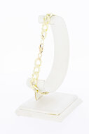 14 Karaat "Open" Gourmet gouden armband - 22 cm