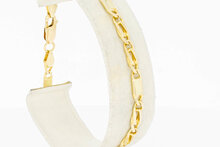 14 Karaat gouden Valkoog schakelarmband - 20 cm