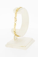 14 Karaat gouden Valkoog schakelarmband - 20 cm