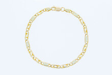 14 Karaat gouden Valkoog schakelarmband - 20 cm