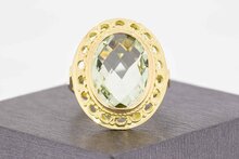 14 Karaat gouden Retro Parsolite ring - 18,2 mm