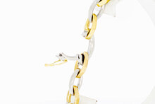 Bicolor 14 Karaat gouden Anker armband - 21,5 cm