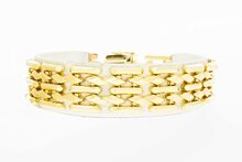 14 Karaat gouden Staafjes armband - 19,6 cm