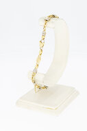 18 Karaat fantasie Anker armband goud - 21,6 cm