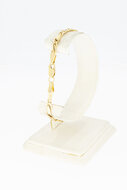 14 Karaat Valkoog gouden armband - 20,1 cm
