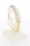 14 K bicolor gouden Slavenarmband