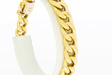 Geslepen 18 Karaat gouden Gourmet armband - 20,1 cm