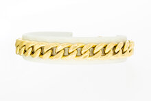 Geslepen 18 Karaat gouden Gourmet armband - 20,1 cm