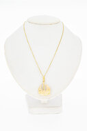 18 Karaat geel gouden bedel  hanger - Zeilboot