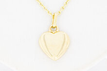 14 Karaat gouden Ketting Bedel hanger - Hartje - 1,5 cm