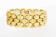 18 Karaat Koffieboon gouden armband - 19,7 cm