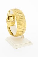 Brede 18 Karaat Vintage gouden armband - 19,5 cm