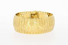 Brede 18 Karaat Vintage gouden armband - 19,5 cm