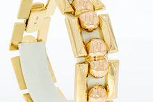 18 Karaat rose gouden Staafjes armband - 19,8 cm