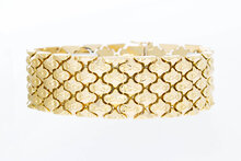 18 Karaat gouden brede Vintage armband - 19,8 cm