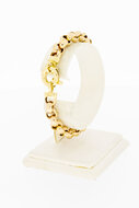 14 Karaat gouden Jasseron armband - 19,2 cm