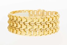Vintage 18 Karaat brede gouden armband - 20,1 cm