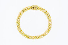 14 Karaat gouden Gourmet armband - 18,7 cm