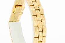 18 Karaat rose gouden Staafjes armband - 20 cm