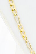 18 Karaat gouden Figaro ketting - 59,6 cm