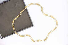 14 Karaat gouden Figaro ketting - 60 cm