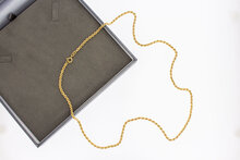 18 Karaat gouden Koord ketting - 62,7 cm