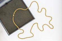 18 Karaat gouden Koord ketting - 91,5 cm