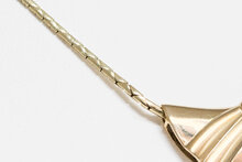 14 Karaat gouden Omega Collier met Hanger - 42 cm