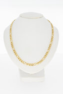 14 karaat gouden Figaro ketting - 62 cm