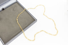 14 karaat gouden Figaro ketting - 62 cm