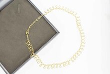 14 Karaat gouden fantasie Zonnestraat  Collier - 47,5 cm