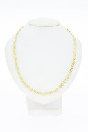 14 Karaat geel gouden Valkoog schakelketting - 54 cm