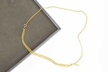 14 Karaat gouden verstelbare Gourmet ketting - 60 cm