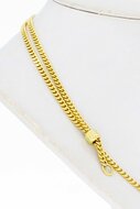 14 Karaat gouden verstelbare Gourmet ketting - 60 cm