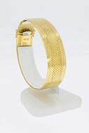 18 Karaat gouden brede Vintage armband - 18,2 cm