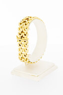 18 karaat gouden gevlochten armband - 20,0 cm