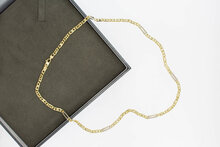 14 Karaat bicolor gouden Rolex ketting - 50,9 cm