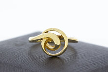 14 karaat Gouden Knoop ring - 17 mm