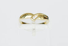14 Karaat geelgouden ring met briljant geslepen Zirkonia
