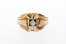 18 Karaat gouden Statement Ring met Diamant - 18,2