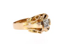 18 Karaat gouden Statement Ring met Diamant - 18,2