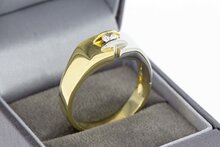 Statement ring goud met Diamant - 22,1 mm