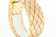 18 karaat ros&eacute; gouden brede Vintage armband - 18,4 cm