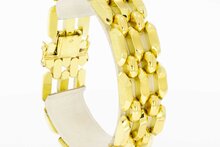 Brede 18 Karaat gouden armband met Staafjes - 19,8 cm
