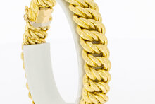 18 Karaat gouden gevlochten armband - 20,4 cm