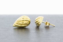 14 Karaat gouden Fantasie schelp Oorstekers  - 1,3 cm