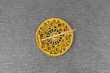 14 Karaat gouden vintage Filigrain Zeeuwse Knop Broche