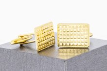 18 Karaat geel gouden bewerkte Manchetknopen