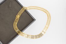 18 Karaat geel gouden  Versace style  Collier - 42,3 cm