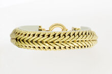 14 Karaat gouden gevlochten armband - 22,2 cm